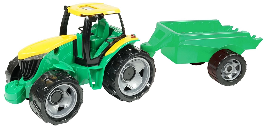 Traktor bez lžíce a bagru, přívěs