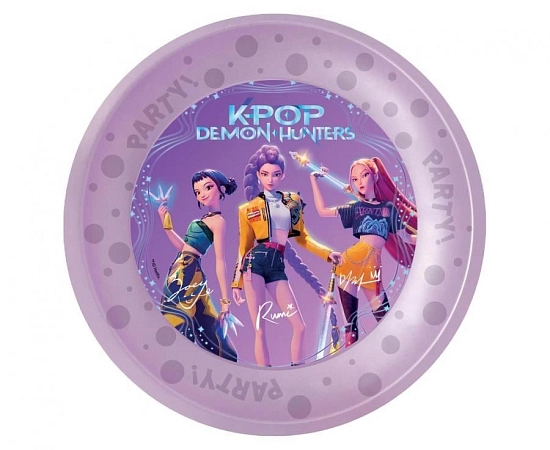 Plastový talíř K-POP DEMON HUNTERS - Lovci démonů - 21 cm - 1 ks