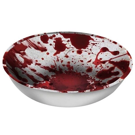 Plastová miska - mísa krvavé otisky - Krev - Halloween - 27 cm