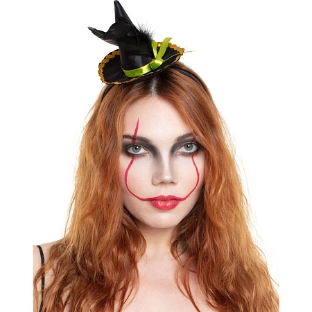 Čarodějnický klobouk na čelence - čarodějnice - Halloween