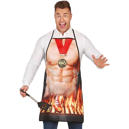 Zástěra muž Mistr BBQ - grill
