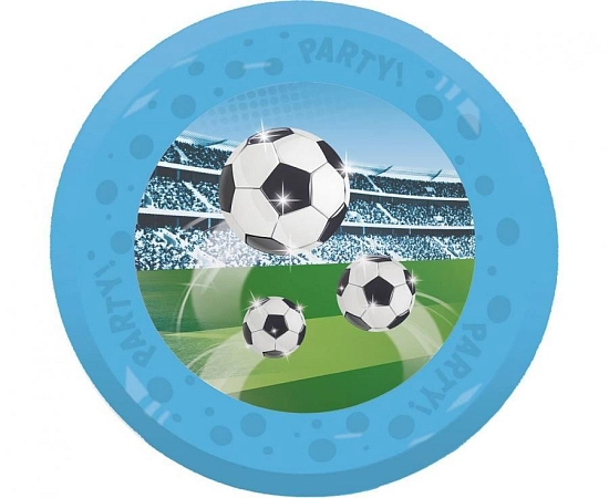 Plastové talíře FOTBAL - 21 cm - 4 ks