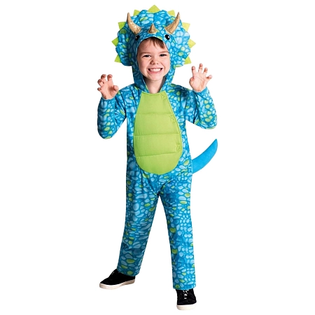 Dětský kostým modrý Dinosaurus - vel. 6-8 let