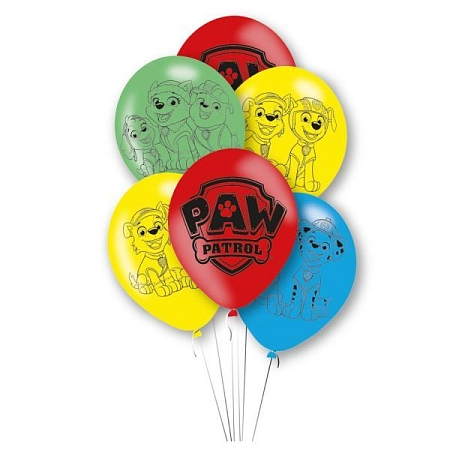 Latexové balónky Tlapková Patrola - Paw Patrol - 27 cm - 6 ks