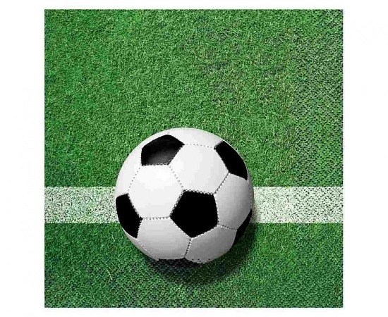 Papírové ubrousky FOTBAL - 33 x 33 cm - 20 ks