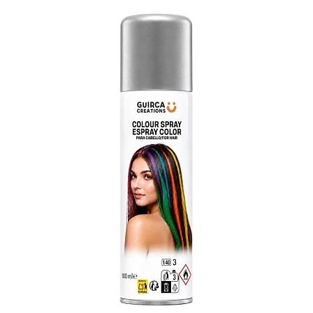 Sprej na vlasy - střibrný - 125 ml