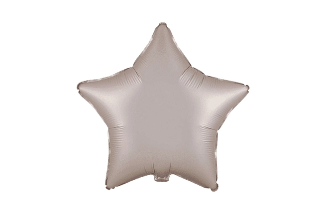 Fóliový balón - srdce šampaň 45 cm