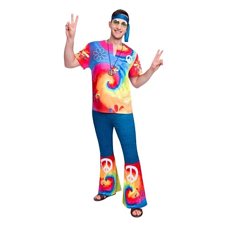 Pánský kostým Hippies - Hipisák - 60. léta - vel. XL
