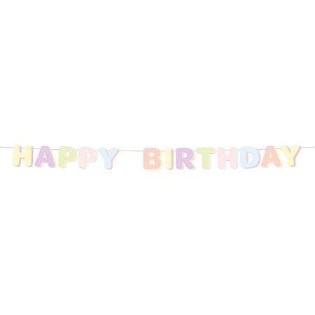 Papírová girlanda Happy Birthday - narozeniny - 180 cm
