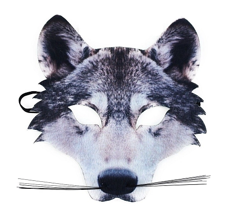 Maska Vlk - škraboška - dětská