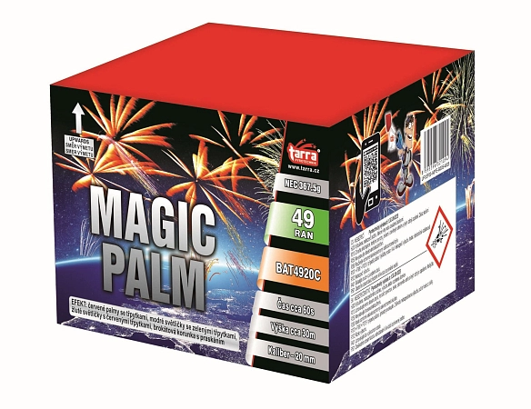 OHŇOSTROJ - BATERIE VÝMETNIC MAGIC PALM 49 RAN 8/1