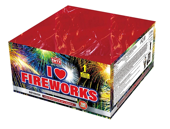 Ohňostroj - BATERIE VÝMETNIC I LOVE FIREWORKS 100 RAN  2/1