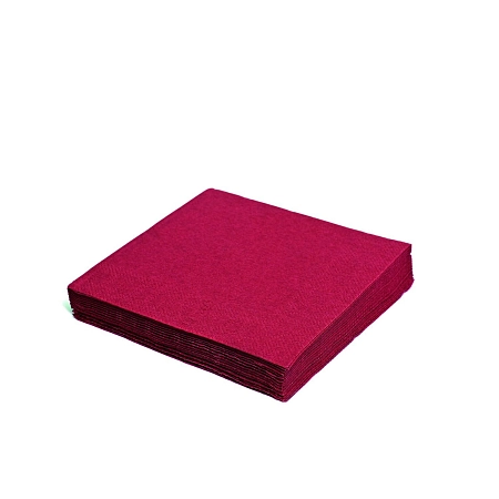 Ubrousky 33x33 cm bordo - červené - 20 ks - třívrstvé  PARTY