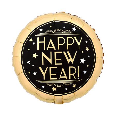 Fóliový balón Happy New Year - Silvestr - 45 cm
