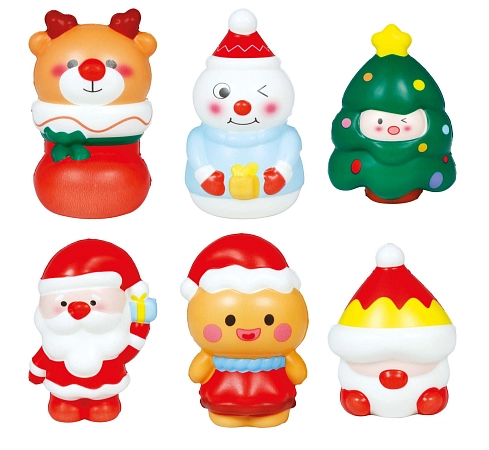 Mačkací figurka - Squishies - mix - žertovinka - Vánoce - 11 cm - 1 ks