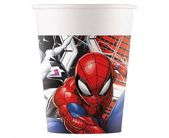 Papírové kelímky Spiderman - World of Webs - 200 ml - 8 ks