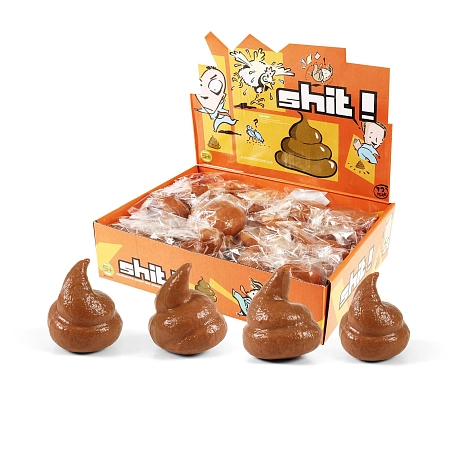 Antistresový míček hovínko - žertovinka - 1 ks