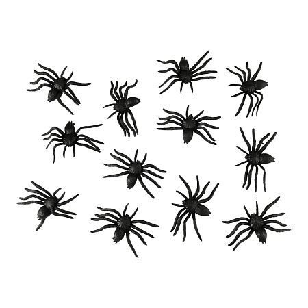 Dekorace pavouci - Halloween - 6 cm - 12 ks