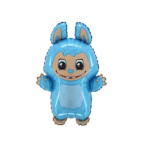 Balón foliový LABUBU modrý - 60 cm
