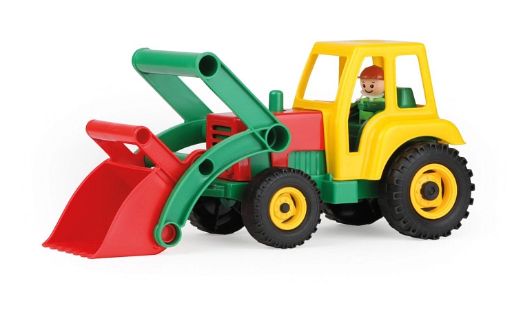 aktivní traktor se lžící