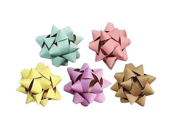 Rozetka kraft matná - mix - 1,5 x 7 cm - 1 ks