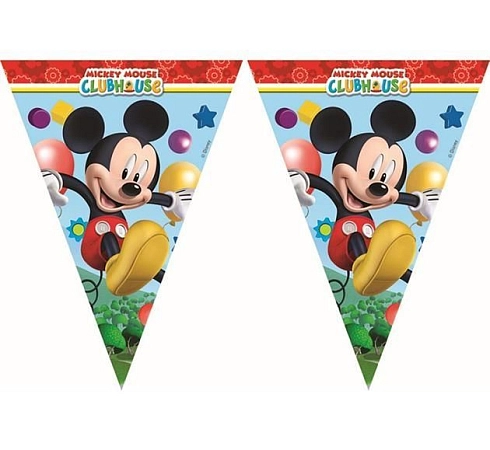 Girlanda myšák MICKEY MOUSE - vlajky - 230 cm