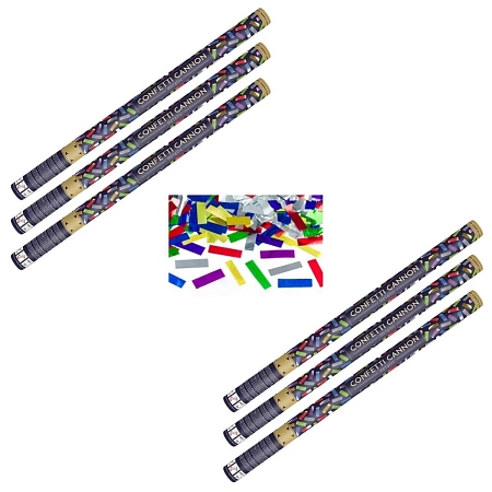 SADA Konfety 80cm metalické barevné mix 6 ks