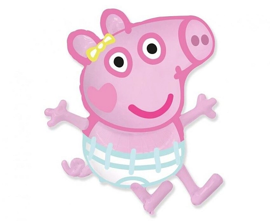 Fóliový balónek prasátko Evie - Peppa Pig - 60 cm