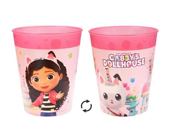Plastové kelímky Gábinin kouzelný domeček - Gabby's Dollhouse - 250 ml - 4 ks
