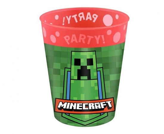 Plastové kelímky Pixel - Minecraft - 250 ml - 4 ks