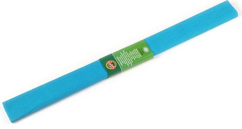 KREPOVÝ PAPÍR TYRKYS  200 x 50 cm