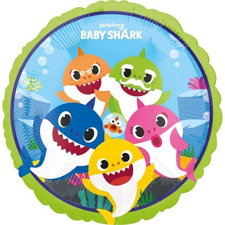 Fóliový balón - Baby Shark - žralok - 43 cm