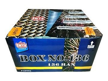 Ohňostroj - BATERIE VÝMETNIC BOX NO. 136 RAN 2/1 - multikalibr