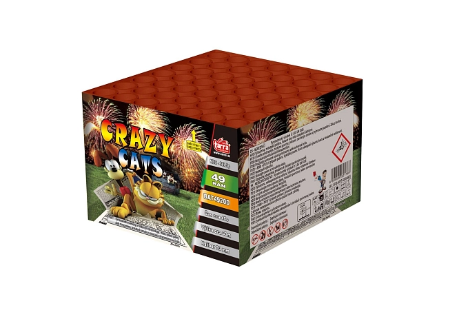 OHŇOSTROJ - BATERIE VÝMETNIC CRAZY CATS 49 RAN 8/1