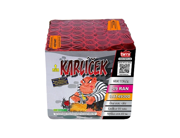 Ohňostroj - BATERIE VÝMETNIC KARLÍČEK 49 RAN 2/1