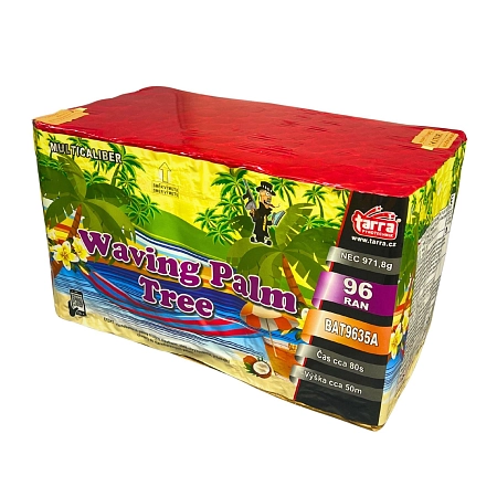 Ohňostroj - BATERIE VÝMETNIC WAVING PALM TREE 96 RAN 2/1 - multikalibr