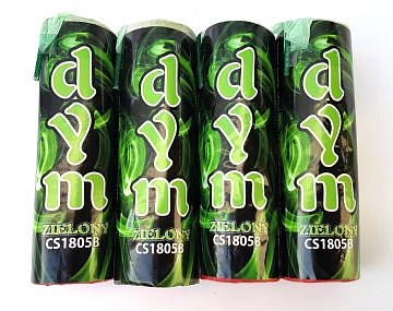 Dýmovnice zelená se zápalnicí 4 ks