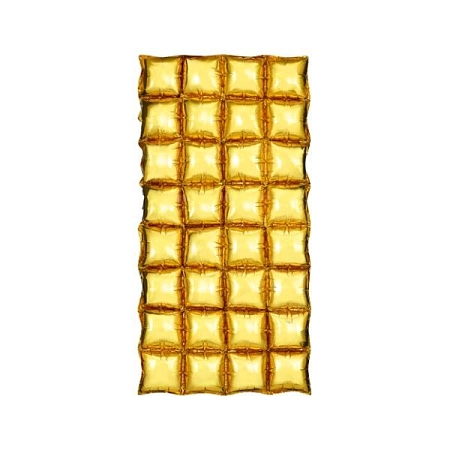 Balónková mozaika - závěs - foto pozadí - zlaté - gold - 72 x 143 cm