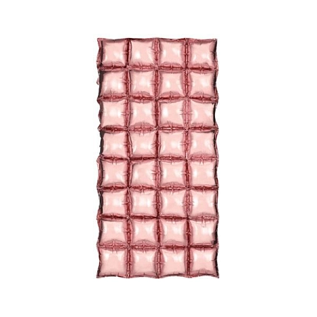 Balónková mozaika - závěs - foto pozadí - rosegold - 72 x 143 cm