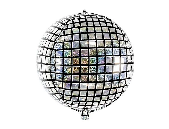 Balón fóliový 3D DISCO koule - 40 cm - 1 ks