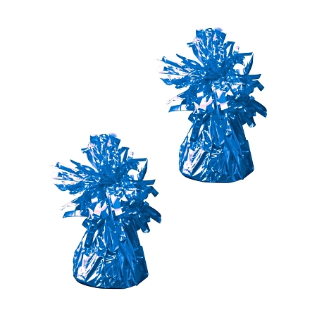 Závaží modré  - Těžítko na balonky 160 g - 2 ks