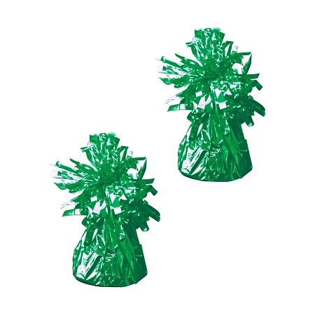 Závaží zelené  - Těžítko na balonky 160 g - 2 ks