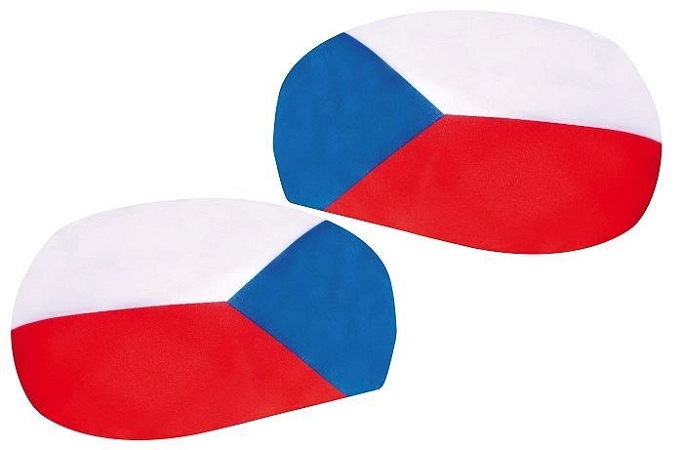 Potah - vlajky na auto zrcátka ČR - hokej - fanoušek - unisex