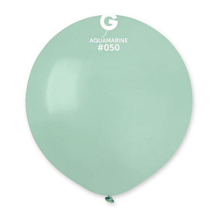 Balónek latexový 48 cm Azurový -aquamarínový - 1 ks