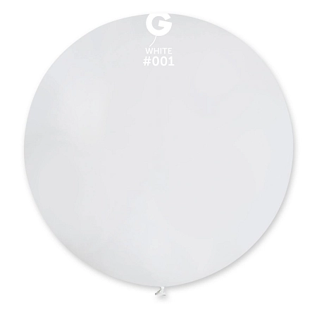 Balón latex 80 cm - bílý 1 ks