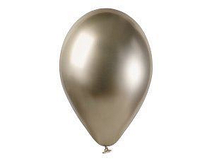 Balónky chromované 50 ks prosecco lesklé - 33 cm