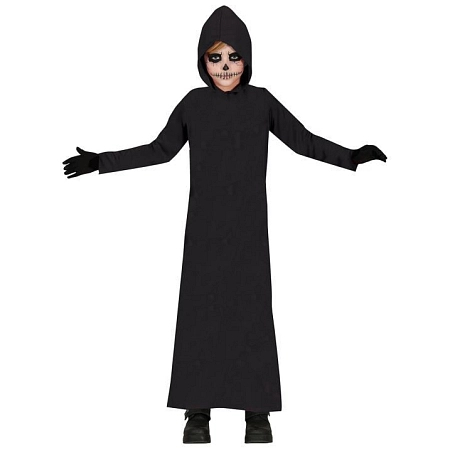 Dětská černá tunika - plášť - Halloween - vel.10-12 let