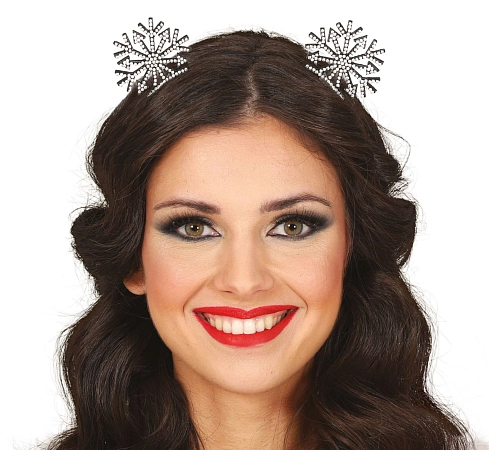 Čelenka sněhové vločky - Vánoce