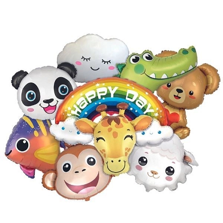 Helium plnění fóliových balónků 65 cm