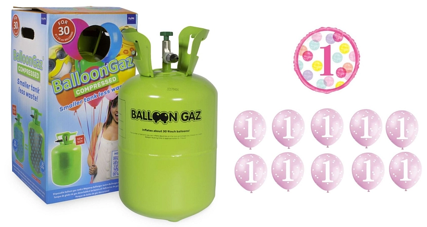 HELIUM SADA NA 1.NAROZENINY MALÁ OSLAVA HOLKA 200 L